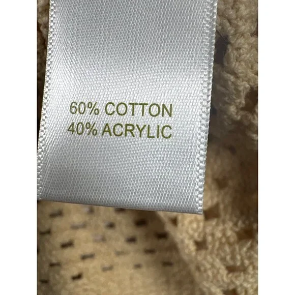 House of Harlow 1960 Crochet Button‑Down Women's Blouse- Size: L - Picture 6 of 10